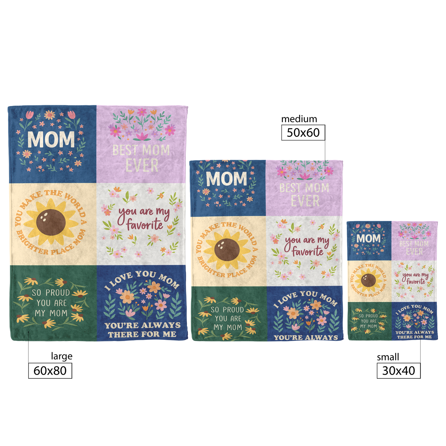 Blanket: Fleece/Sherpa Mom, Best Mom