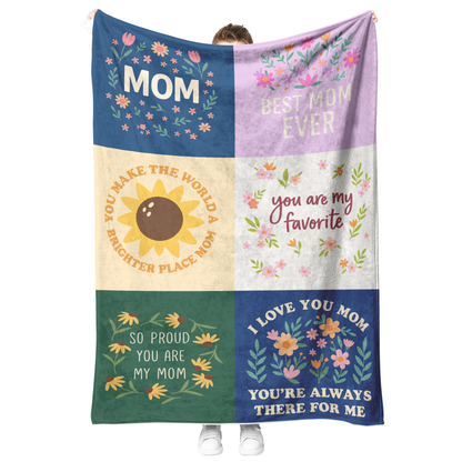 Blanket: Fleece/Sherpa Mom, Best Mom